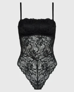 Allover Lace Open Back Bodysuit in*La Senza Outlet