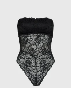 Allover Lace Open Back Bodysuit in*La Senza Outlet