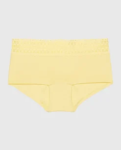 Boyshort Panty with Lace Trim in*La Senza Hot