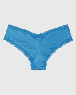 Cheeky Panty with Lace Trim in Pacific Coast*La Senza Sale