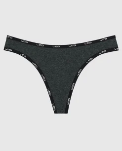 Everyday Thong Panty with Logo Trim*La Senza Online