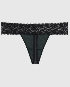Everyday Thong Panty with Lace Trim*La Senza Hot