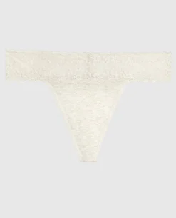 Everyday Thong Panty with Lace Trim*La Senza Outlet