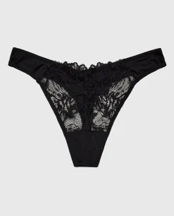 High Leg Lace Thong Panty in*La Senza New