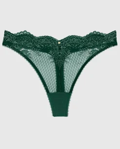 Lace High Leg Thong Panty*La Senza Clearance