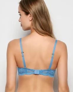 Lace Wing Push Up Bra in Pacific Coast*La Senza Clearance