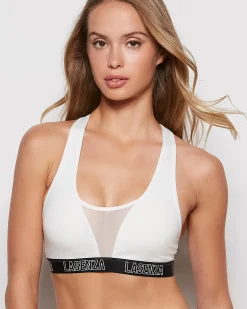 Low Impact Logo Sports Bra in*La Senza Sale