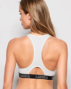 Low Impact Logo Sports Bra in*La Senza Sale