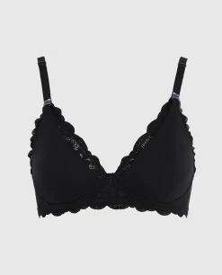 Nursing Bra with Lace Wing in Black*La Senza Outlet