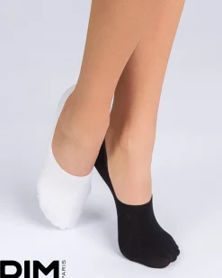 Pack of 2 Cotton Low Cut Socks in Black and White*La Senza Best