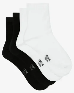 Pack of 2 Cotton Socks in Black and White*La Senza Clearance