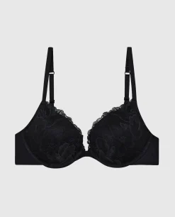 Push Up Plunge Bra with Lace Overlay*La Senza Outlet