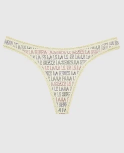Remix Cotton Thong Panty*La Senza Clearance