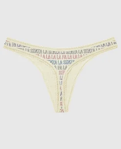 Remix Cotton Thong Panty*La Senza Clearance