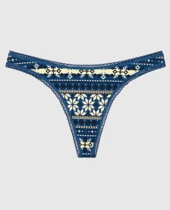 Remix Cotton Thong Panty*La Senza Discount