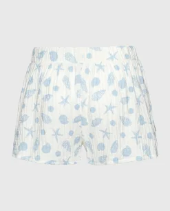 Textured Pajama Short in She Sells Sea Shells*La Senza Sale