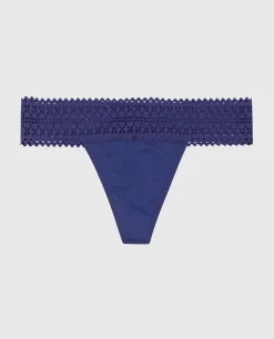 Thong Panty with Lace Trim in*La Senza Outlet