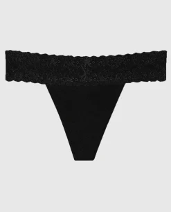 Thong Panty with Lace Trim*La Senza New
