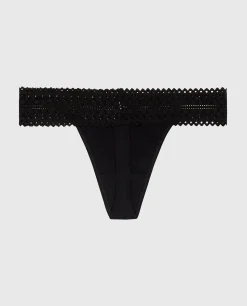 Thong Panty with Lace Trim in*La Senza Discount