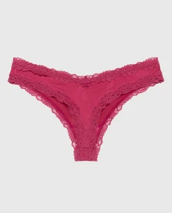 Thong Panty with Lace Trim in*La Senza Best