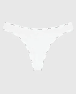 Thong Panty with Logo Trim in*La Senza Hot