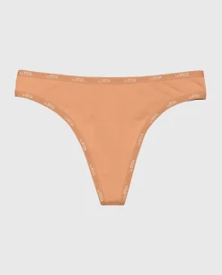 Thong Panty with Logo Trim in*La Senza Outlet