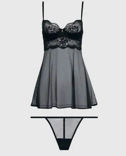 Unlined Balconette Lace Babydoll in*La Senza Clearance