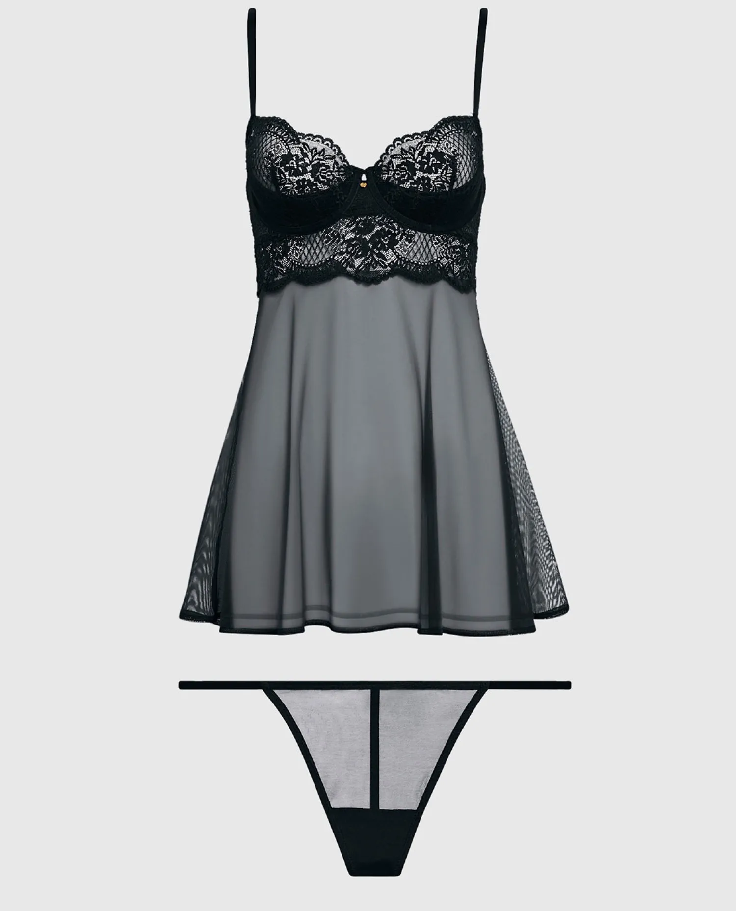 Unlined Balconette Lace Babydoll in*La Senza Clearance