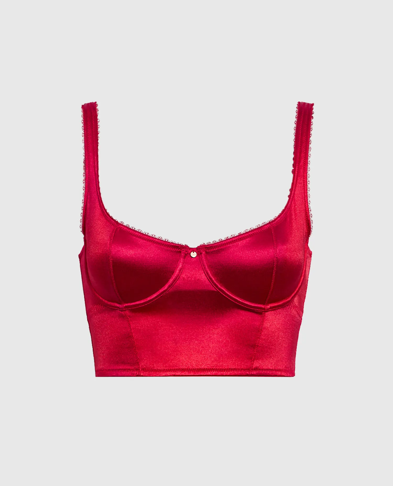 Unlined Satin Balconette Bra Top in*La Senza New