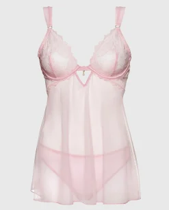 Unlined Shimmer Babydoll in*La Senza Outlet